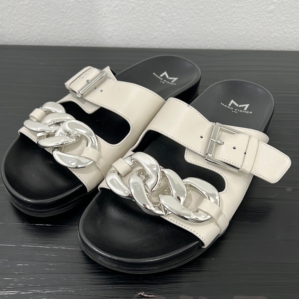 Marc Fisher Shoes Fresno Women’s Slides Sandals Size 7.5